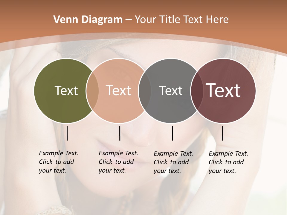 Portrait Healthy Girl PowerPoint Template