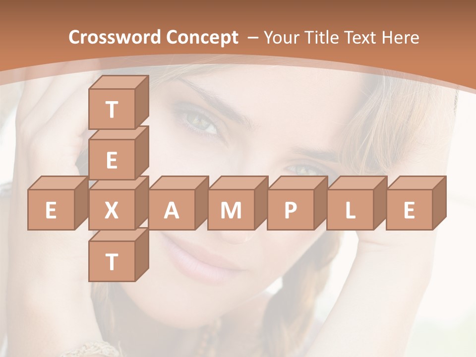 Portrait Healthy Girl PowerPoint Template