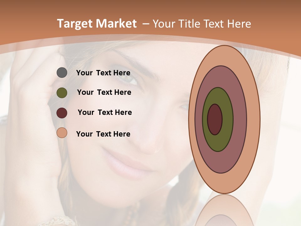 Portrait Healthy Girl PowerPoint Template