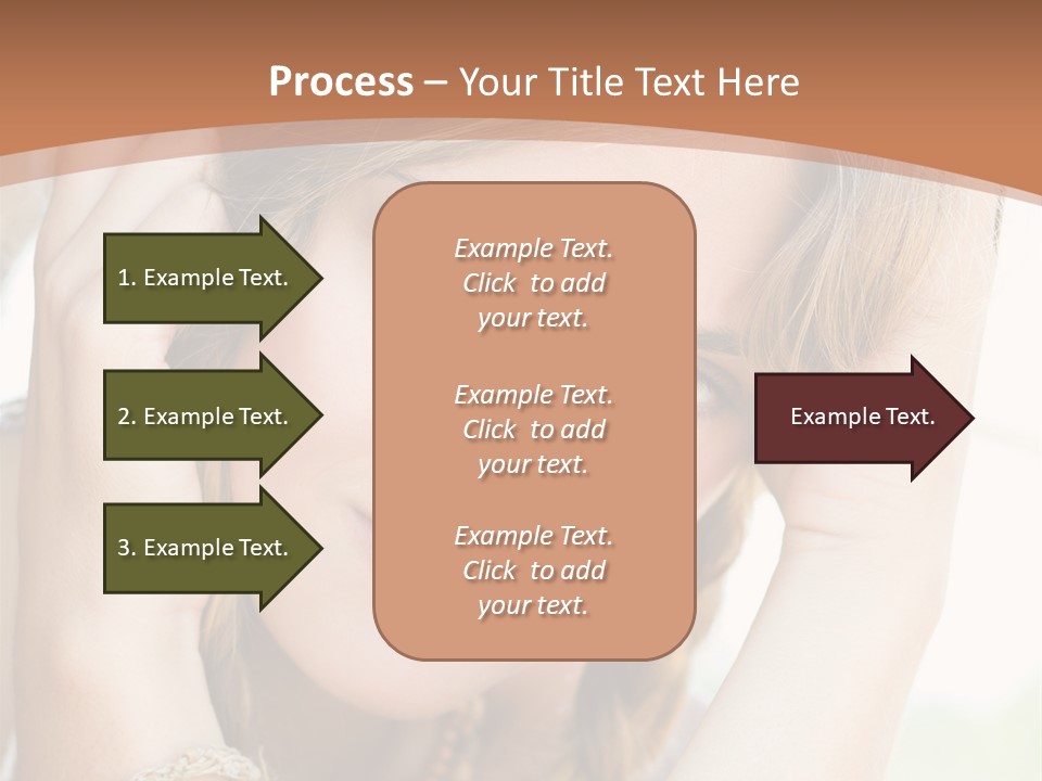 Portrait Healthy Girl PowerPoint Template