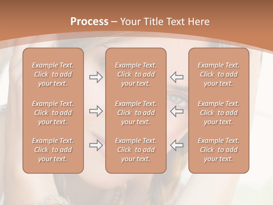 Portrait Healthy Girl PowerPoint Template
