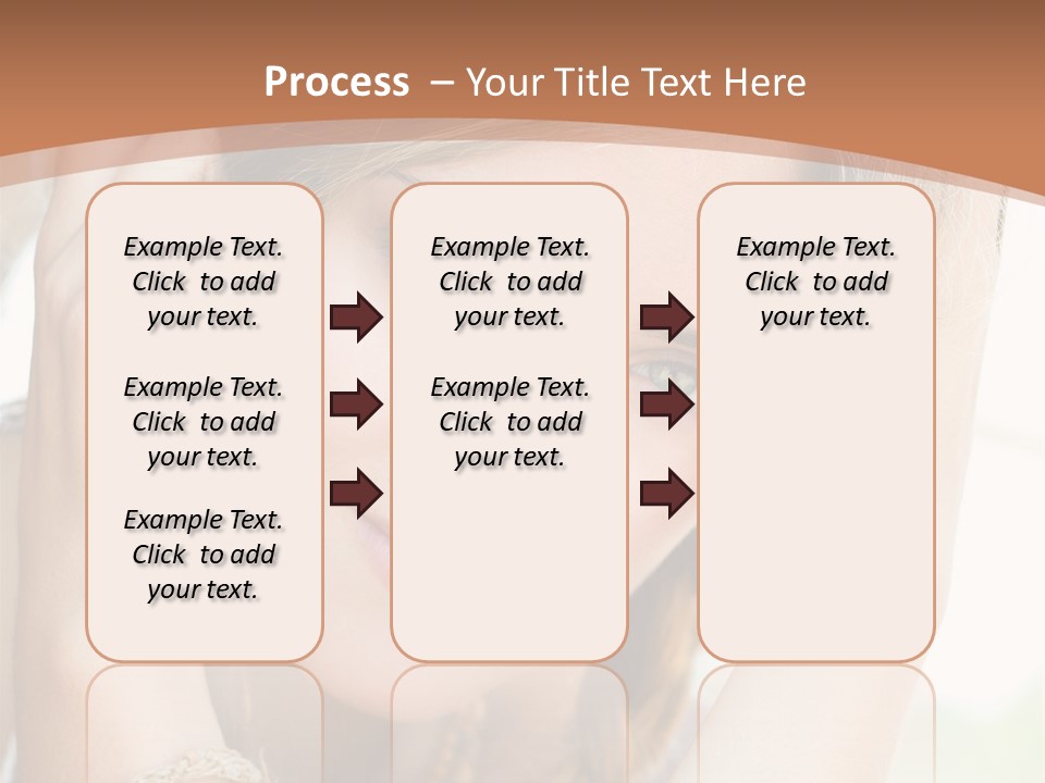 Portrait Healthy Girl PowerPoint Template