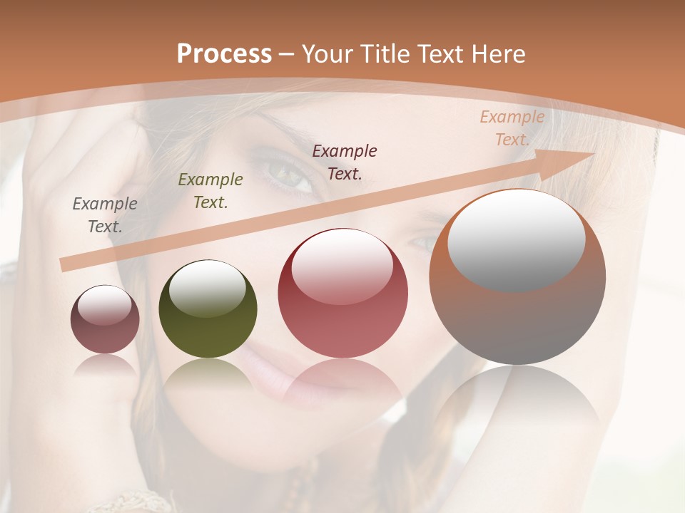 Portrait Healthy Girl PowerPoint Template