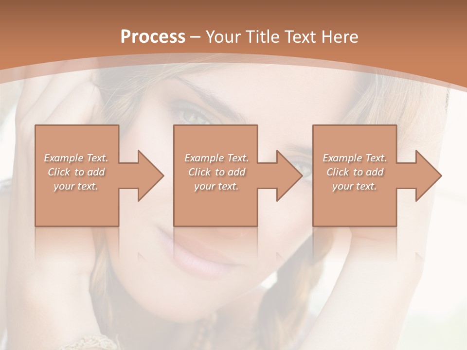 Portrait Healthy Girl PowerPoint Template