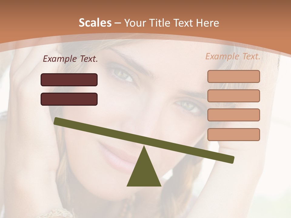 Portrait Healthy Girl PowerPoint Template