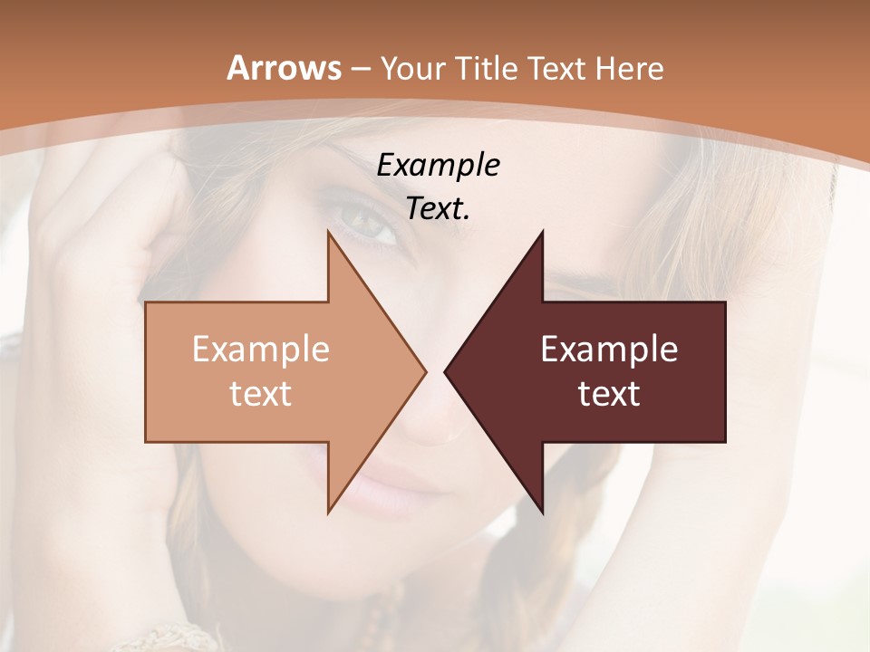 Portrait Healthy Girl PowerPoint Template