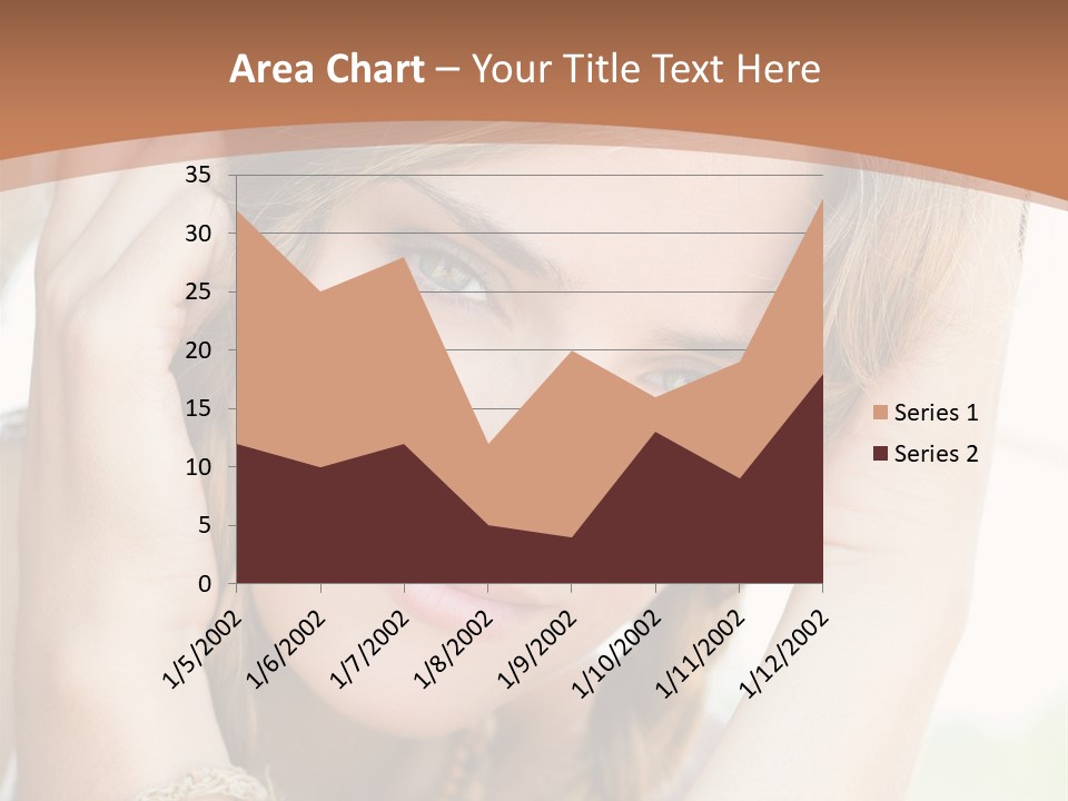Portrait Healthy Girl PowerPoint Template