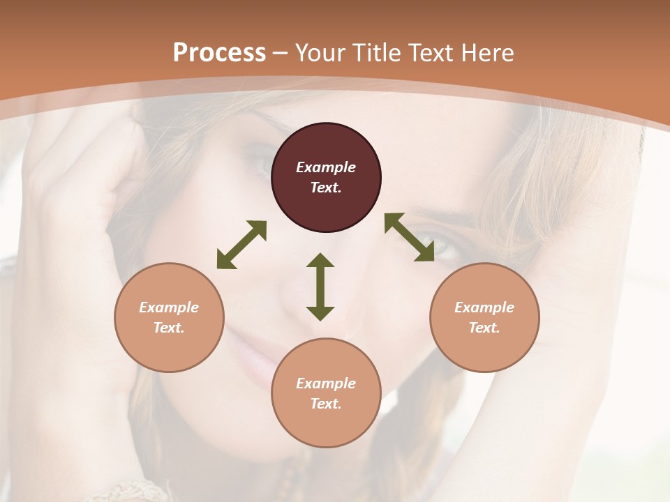 Portrait Healthy Girl PowerPoint Template