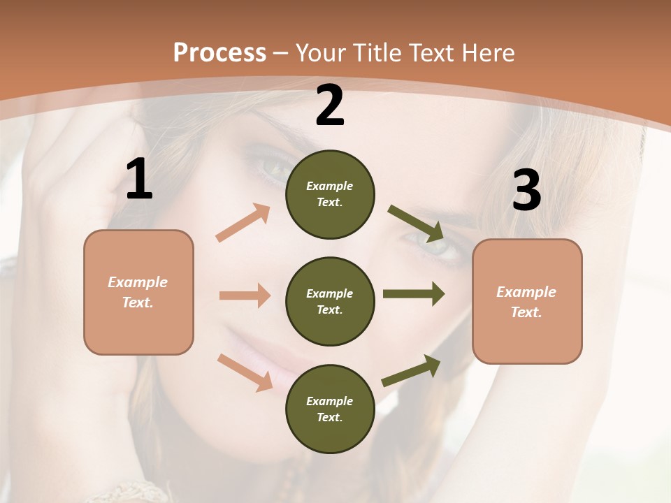 Portrait Healthy Girl PowerPoint Template