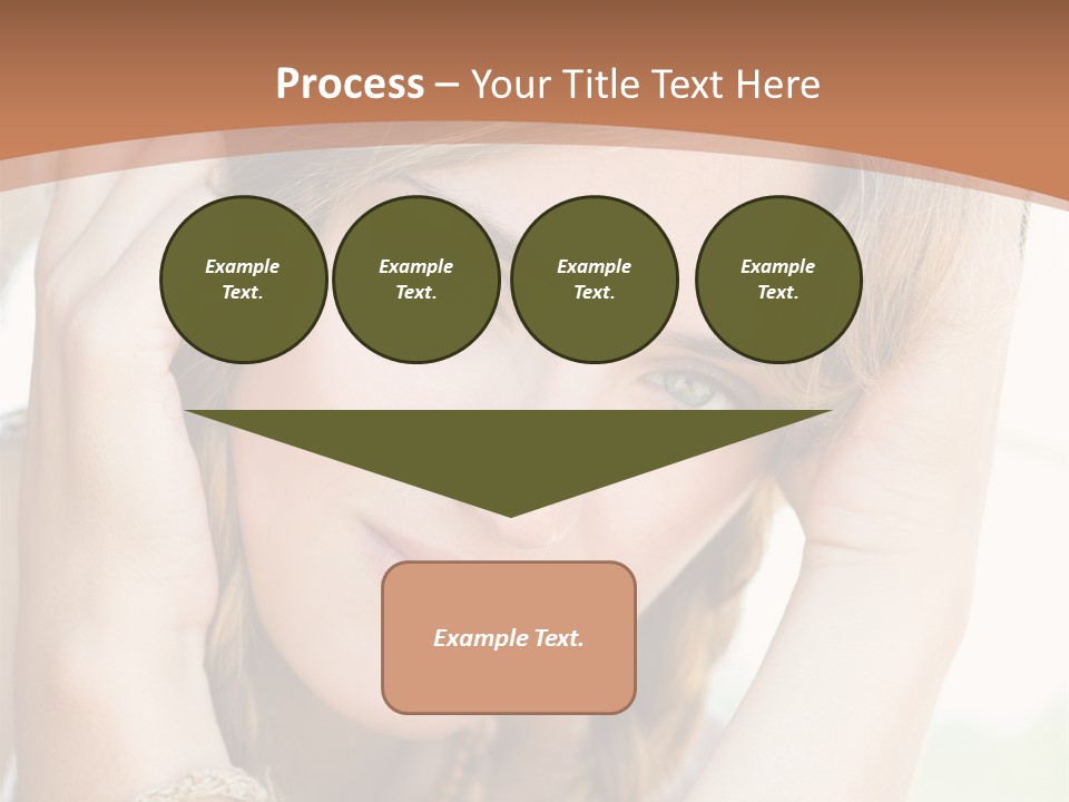 Portrait Healthy Girl PowerPoint Template