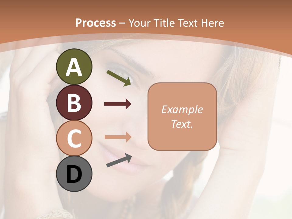 Portrait Healthy Girl PowerPoint Template