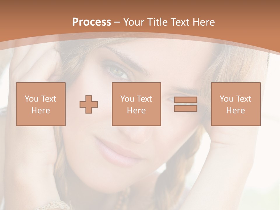 Portrait Healthy Girl PowerPoint Template