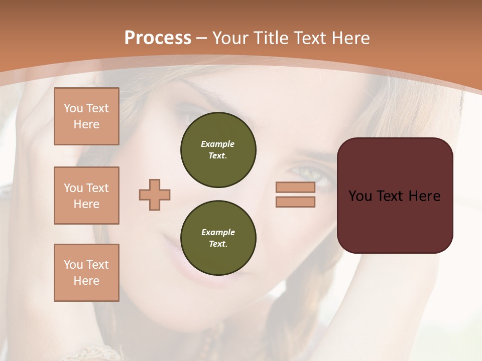 Portrait Healthy Girl PowerPoint Template