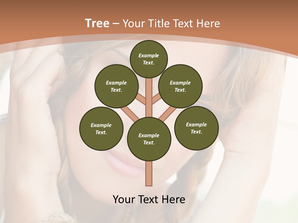 Portrait Healthy Girl PowerPoint Template