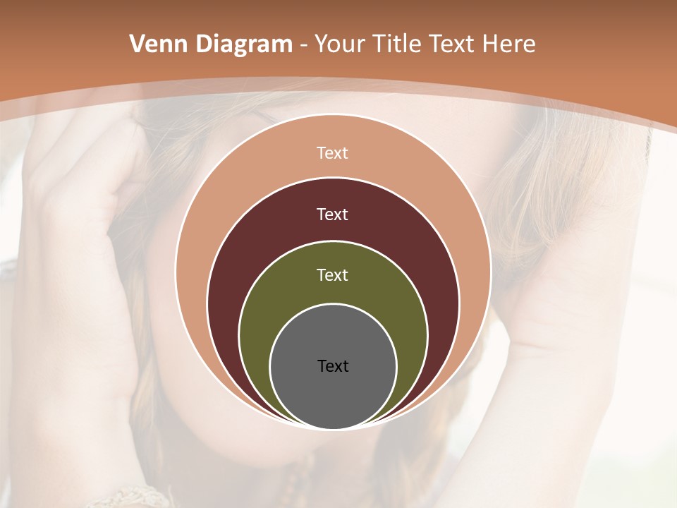 Portrait Healthy Girl PowerPoint Template