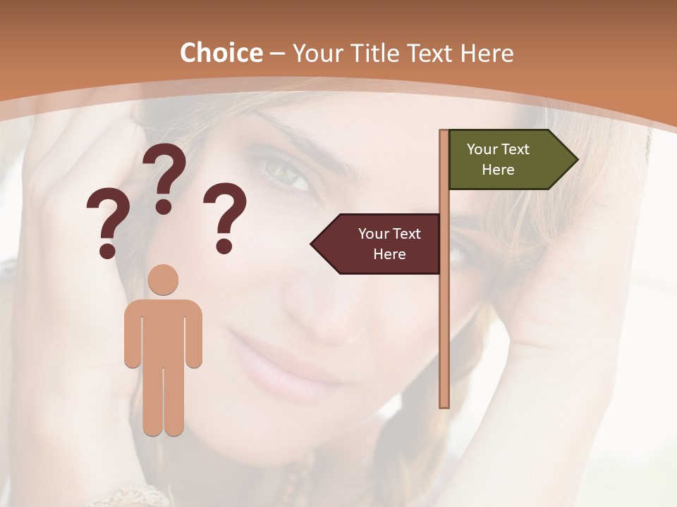 Portrait Healthy Girl PowerPoint Template