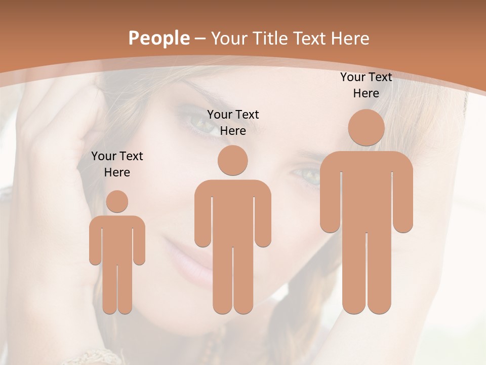 Portrait Healthy Girl PowerPoint Template