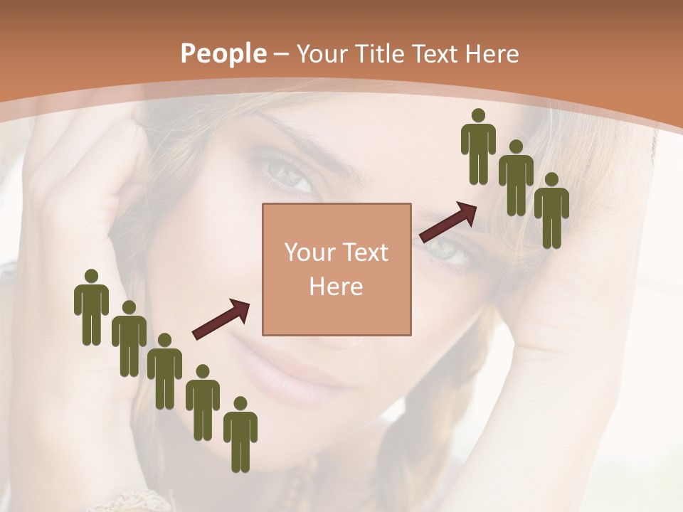 Portrait Healthy Girl PowerPoint Template