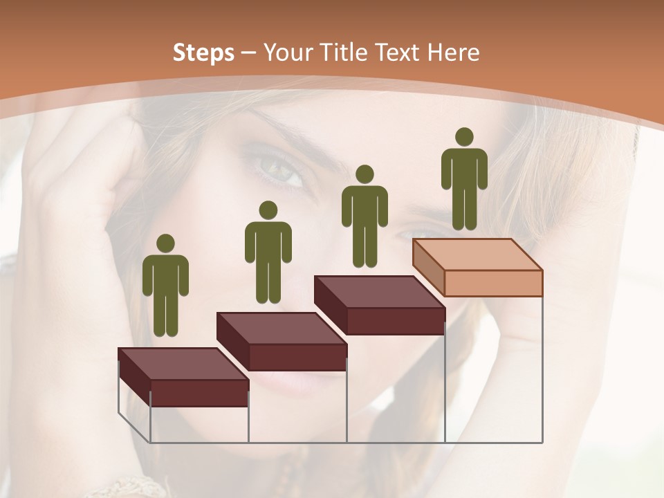 Portrait Healthy Girl PowerPoint Template