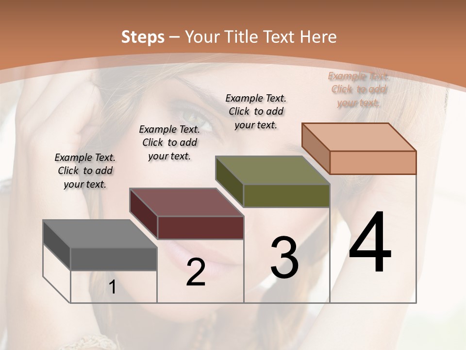 Portrait Healthy Girl PowerPoint Template