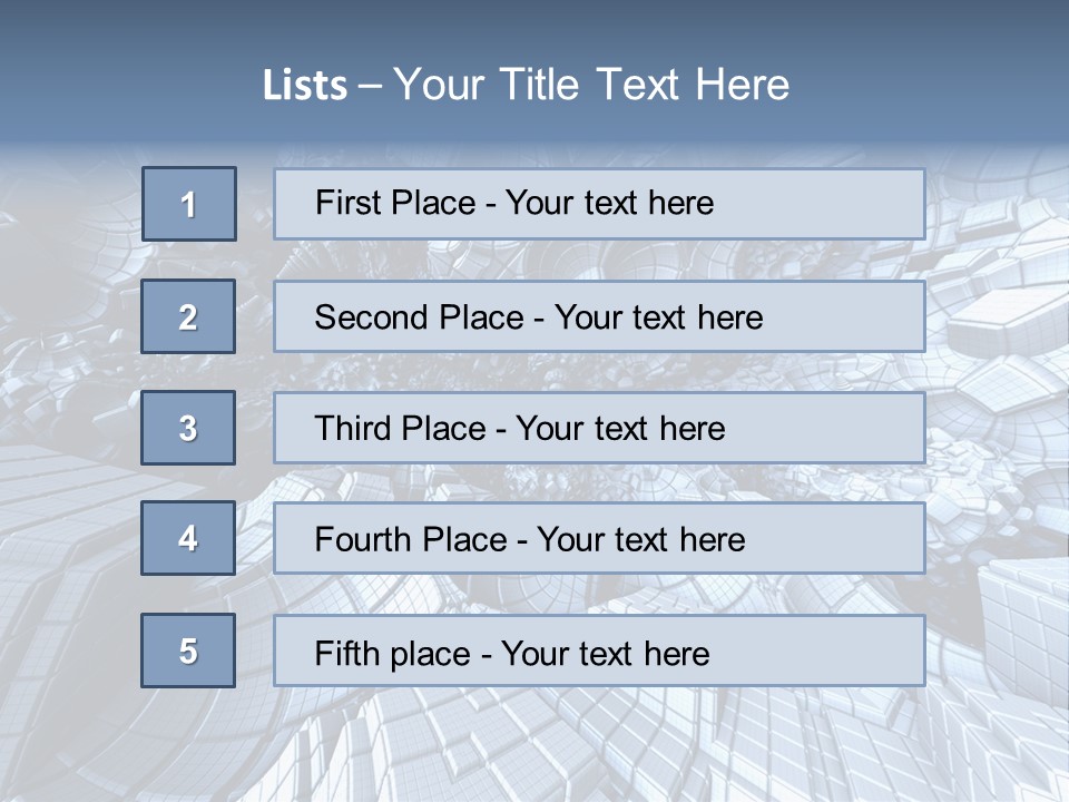 Card Shape Rectangles PowerPoint Template
