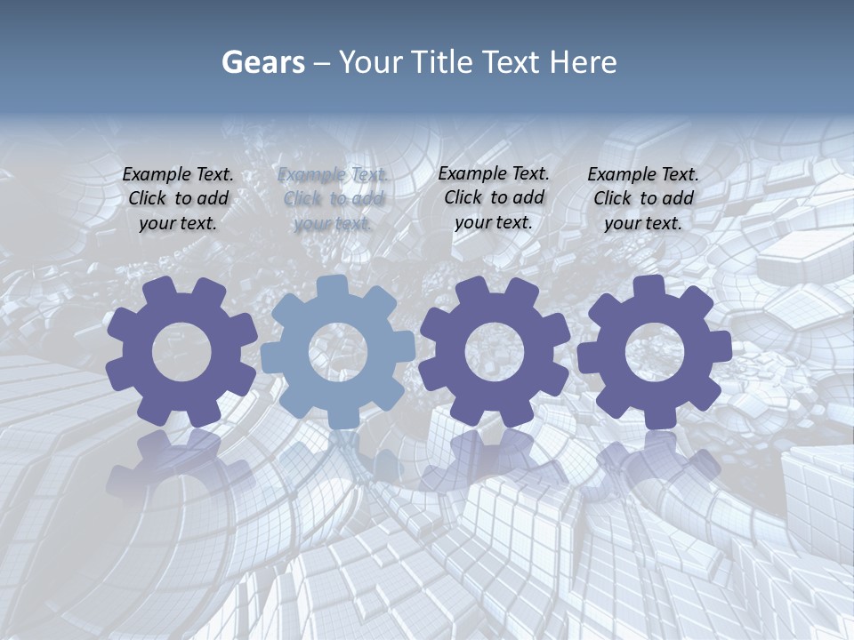 Card Shape Rectangles PowerPoint Template