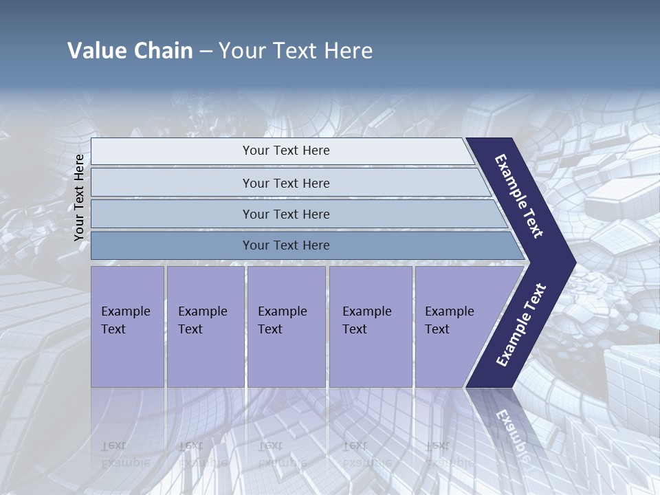 Card Shape Rectangles PowerPoint Template