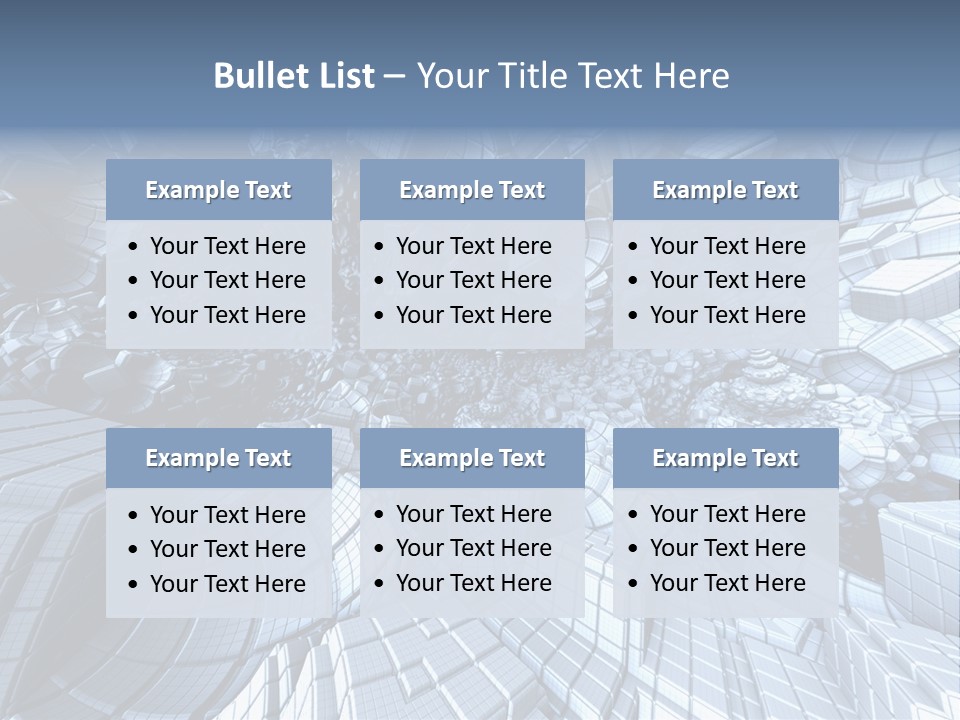 Card Shape Rectangles PowerPoint Template