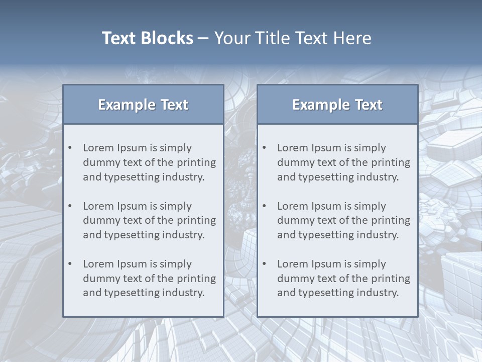 Card Shape Rectangles PowerPoint Template