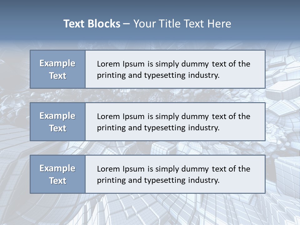 Card Shape Rectangles PowerPoint Template