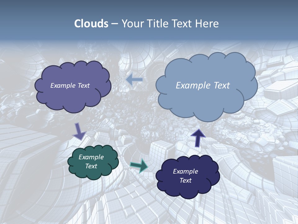 Card Shape Rectangles PowerPoint Template