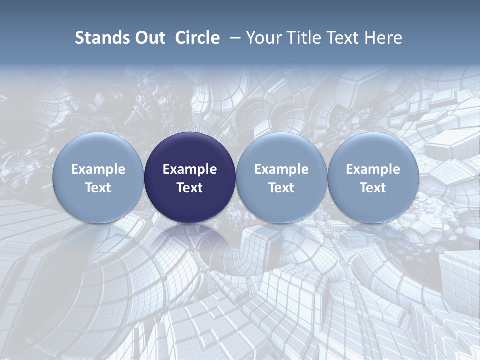 Card Shape Rectangles PowerPoint Template