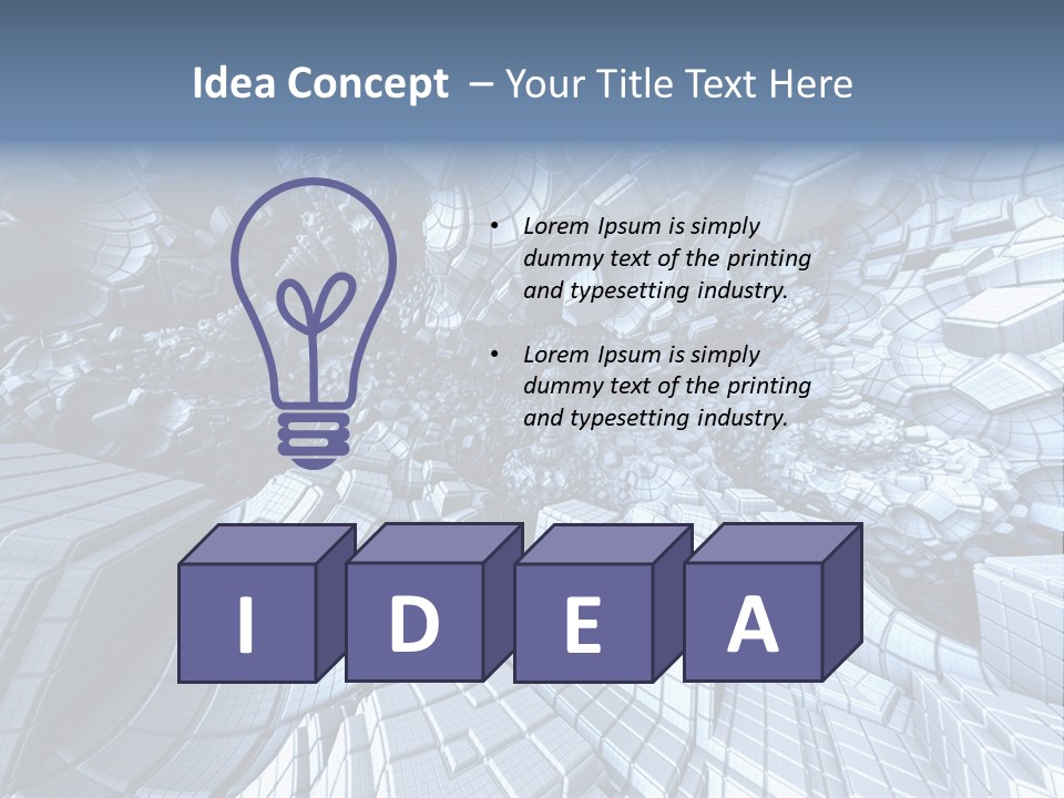 Card Shape Rectangles PowerPoint Template