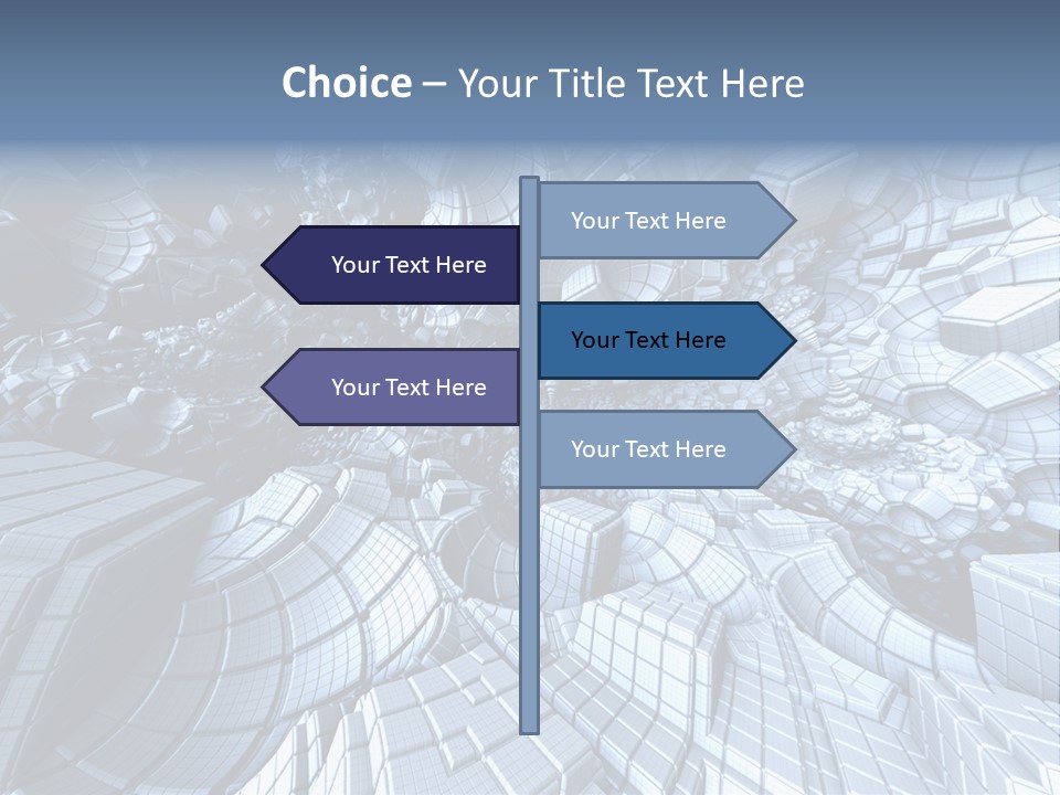 Card Shape Rectangles PowerPoint Template
