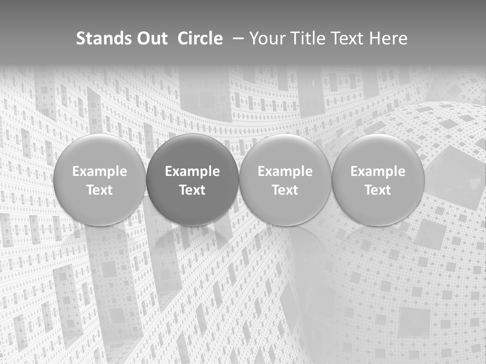 Sphere Design Wallpaper PowerPoint Template