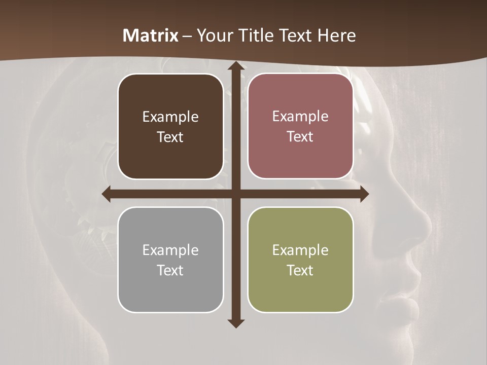 Isolated Intelligence Black PowerPoint Template