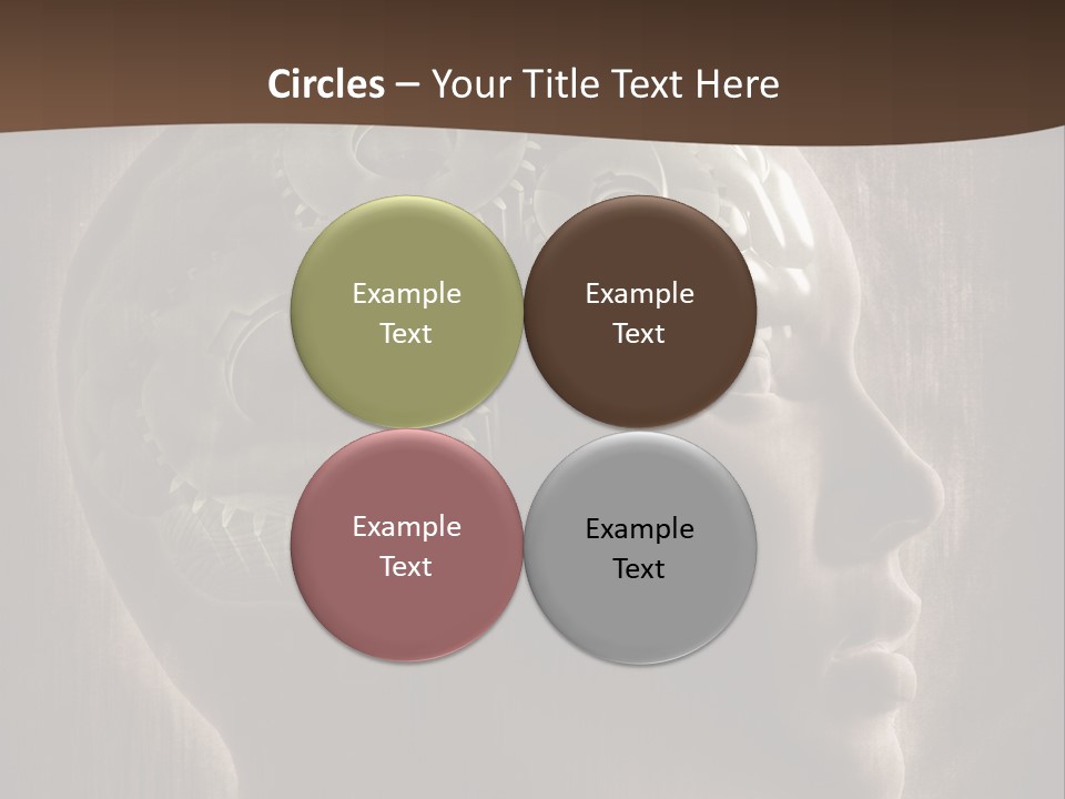Isolated Intelligence Black PowerPoint Template