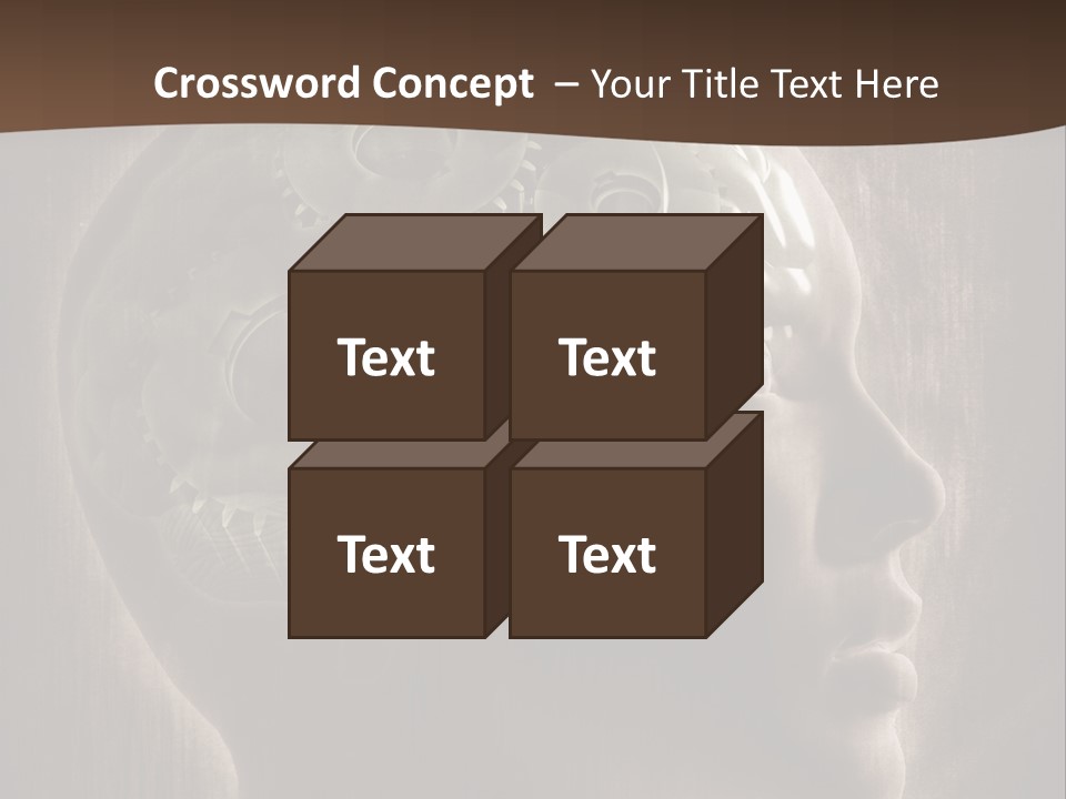 Isolated Intelligence Black PowerPoint Template