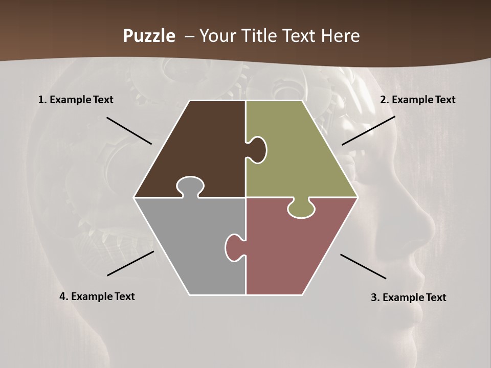 Isolated Intelligence Black PowerPoint Template