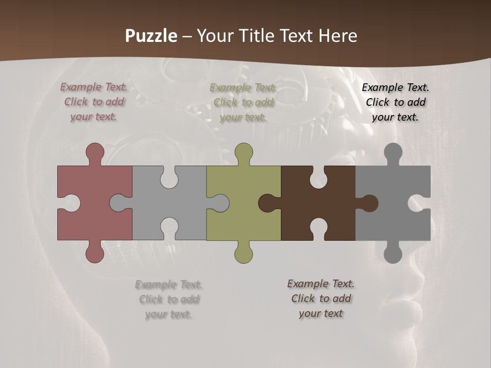 Isolated Intelligence Black PowerPoint Template