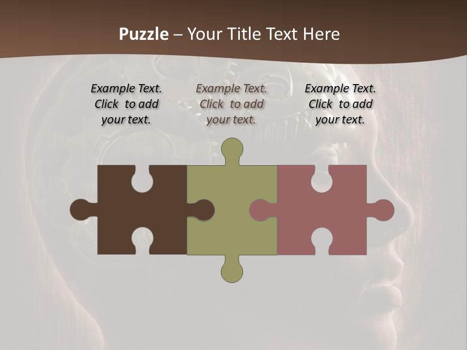 Isolated Intelligence Black PowerPoint Template