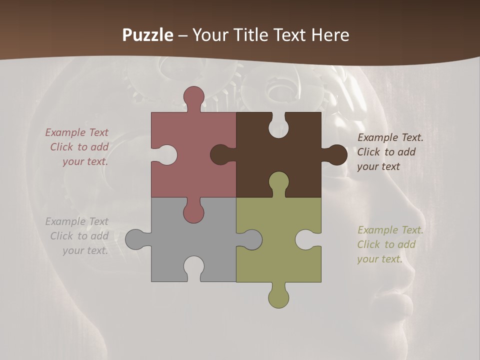 Isolated Intelligence Black PowerPoint Template
