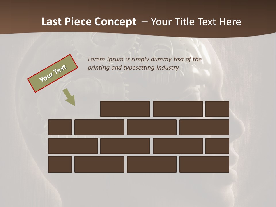 Isolated Intelligence Black PowerPoint Template