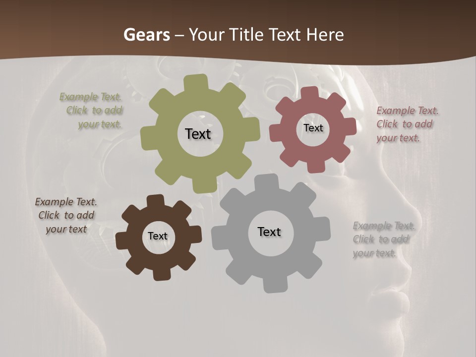 Isolated Intelligence Black PowerPoint Template