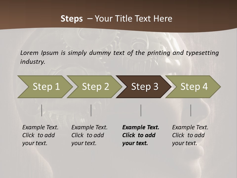 Isolated Intelligence Black PowerPoint Template