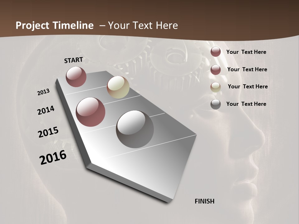 Isolated Intelligence Black PowerPoint Template
