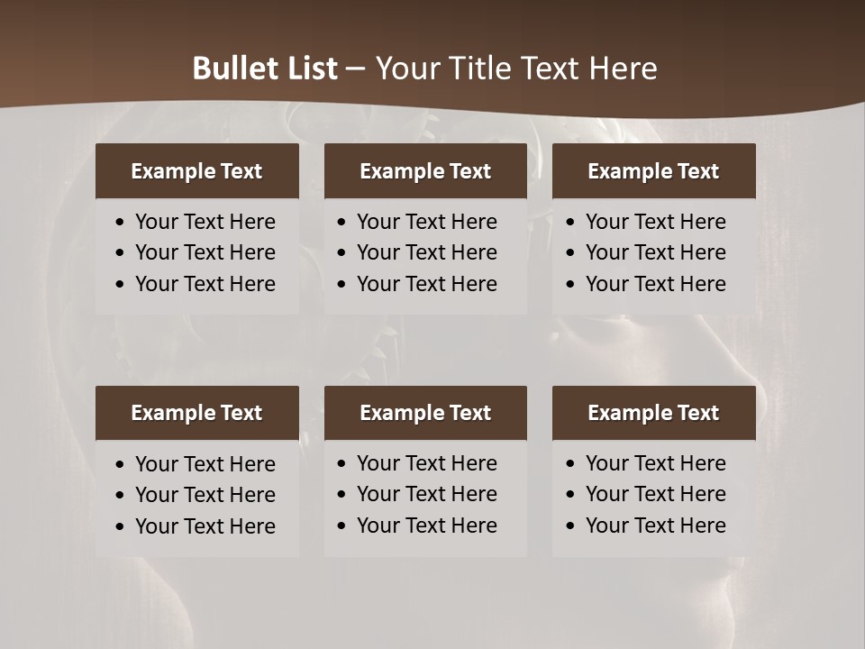 Isolated Intelligence Black PowerPoint Template