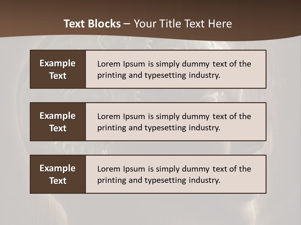 Isolated Intelligence Black PowerPoint Template