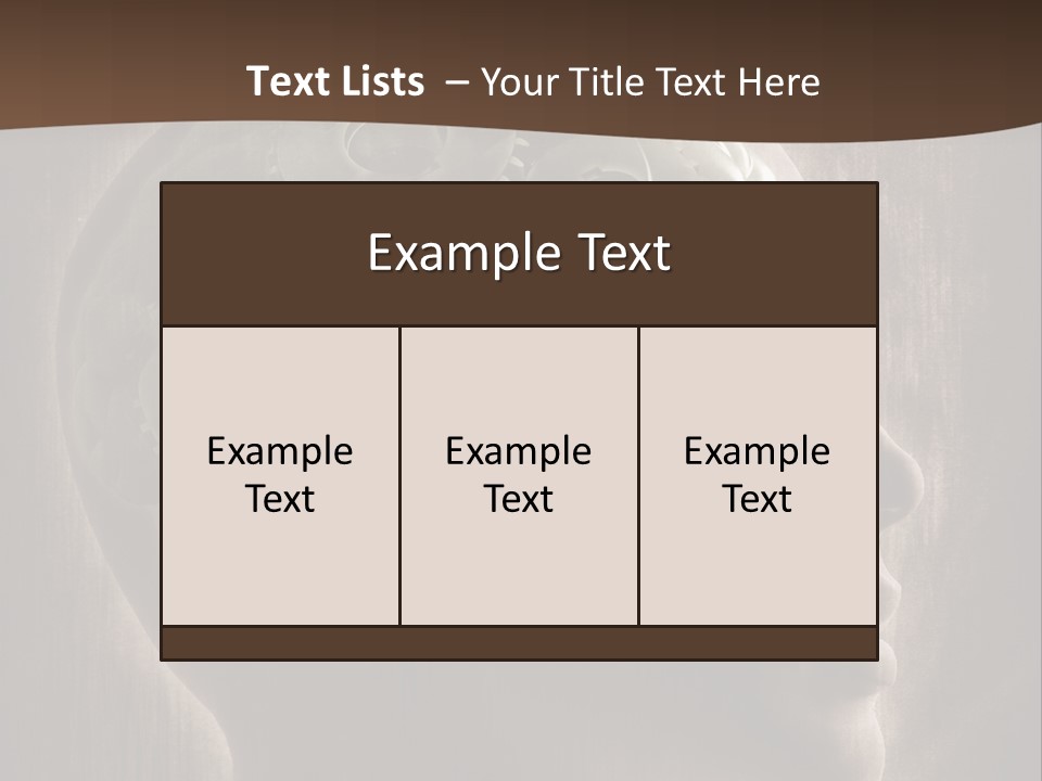 Isolated Intelligence Black PowerPoint Template