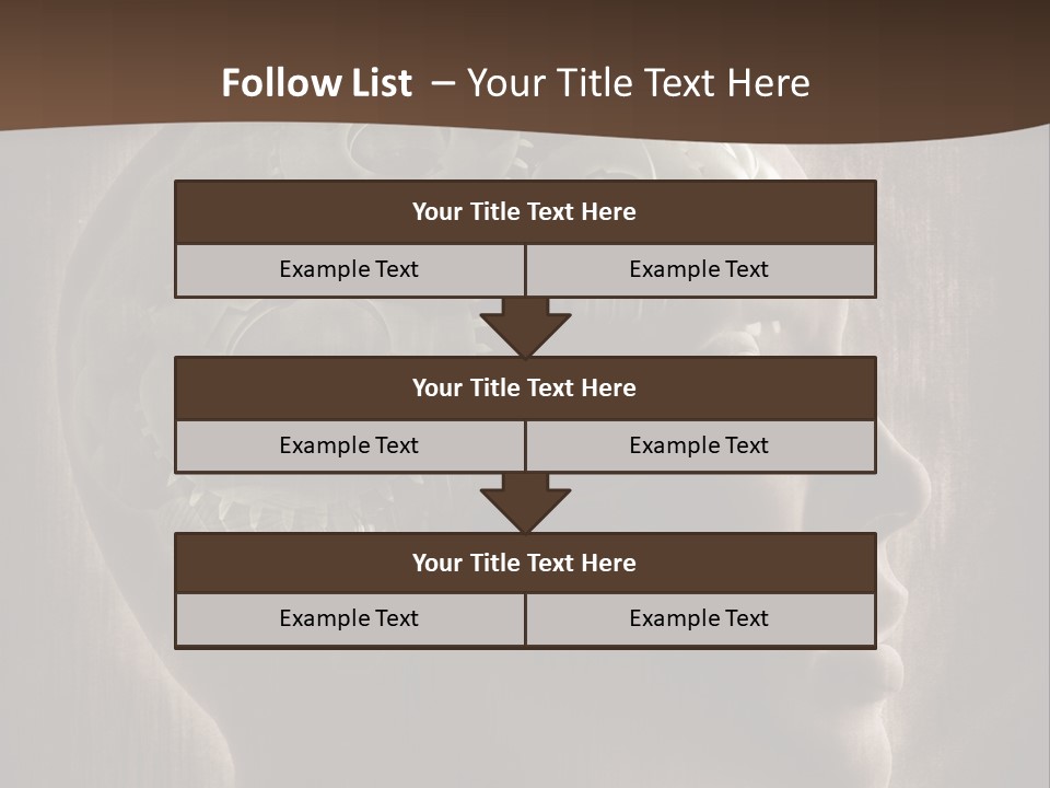 Isolated Intelligence Black PowerPoint Template